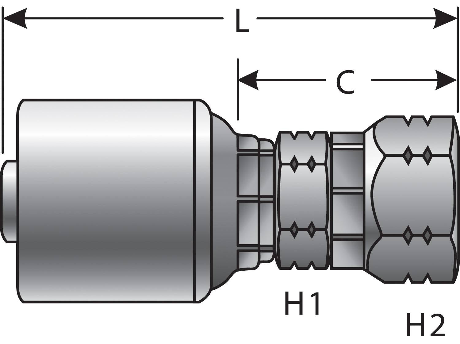 Top View of Adapter GATES G25910-1212