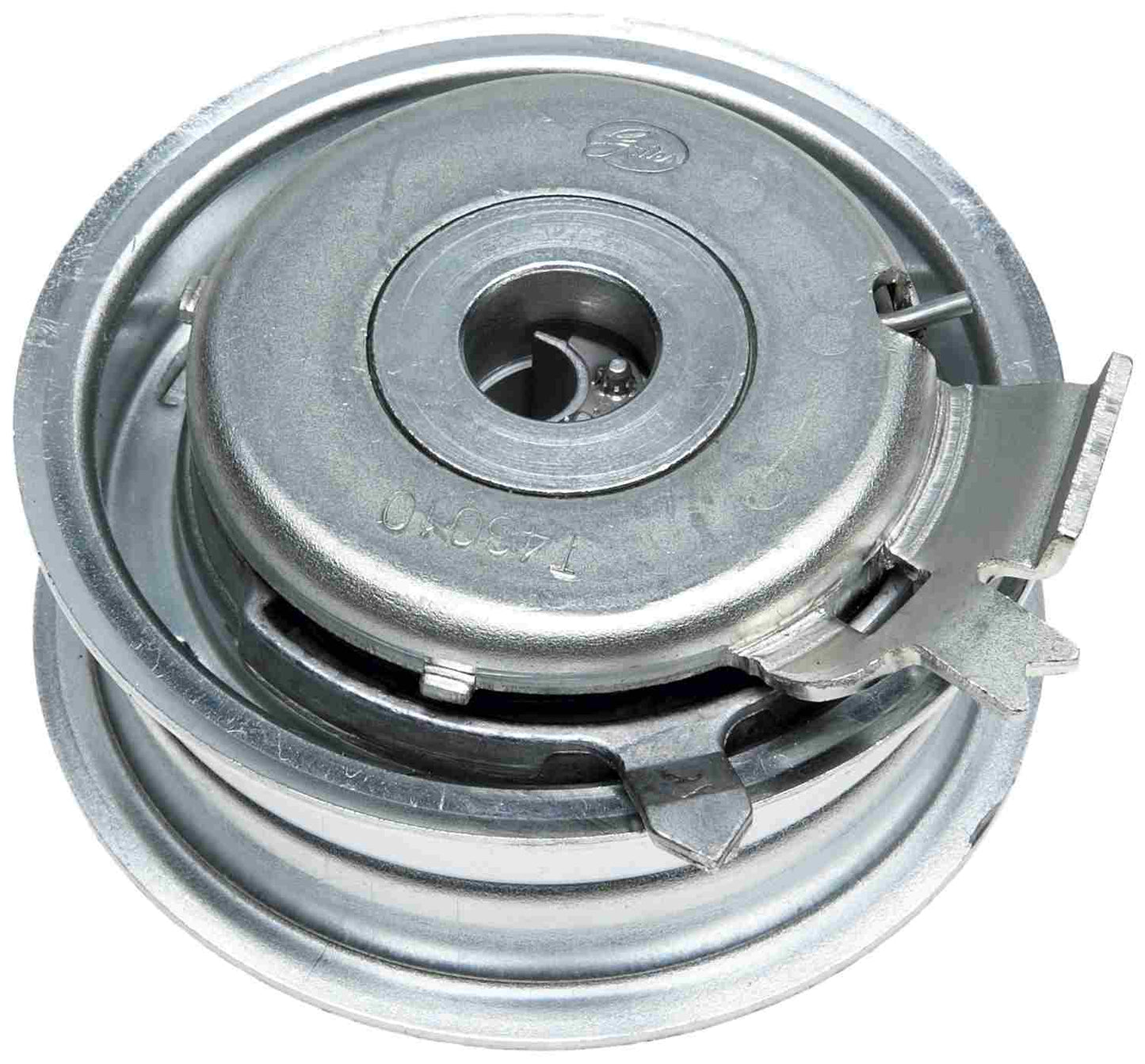 Bottom View of Engine Timing Belt Tensioner Pulley GATES T43010