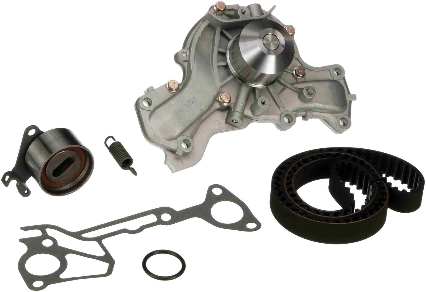 Kit View of Engine Timing Belt Kit with Water Pump GATES TCKWP139BH