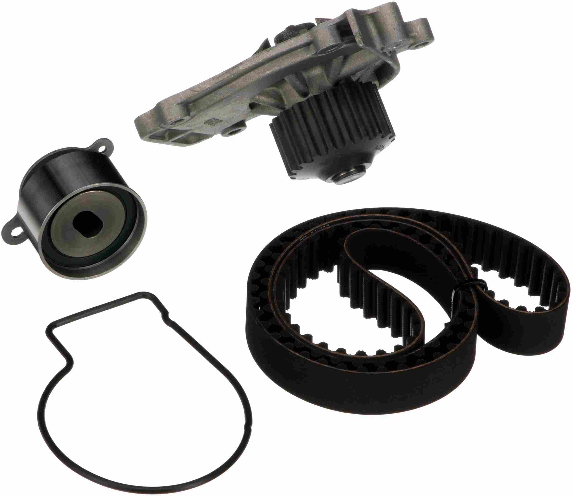 Kit View of Engine Timing Belt Kit with Water Pump GATES TCKWP142