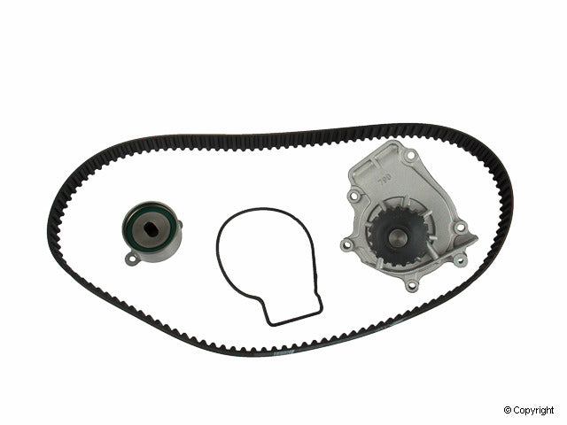 Top View of Engine Timing Belt Kit with Water Pump GATES TCKWP142