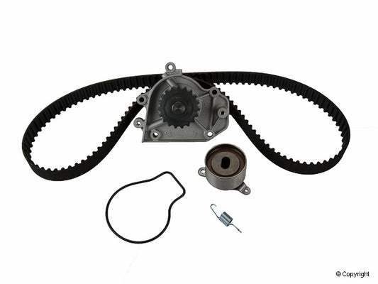 Top View of Engine Timing Belt Kit with Water Pump GATES TCKWP184A