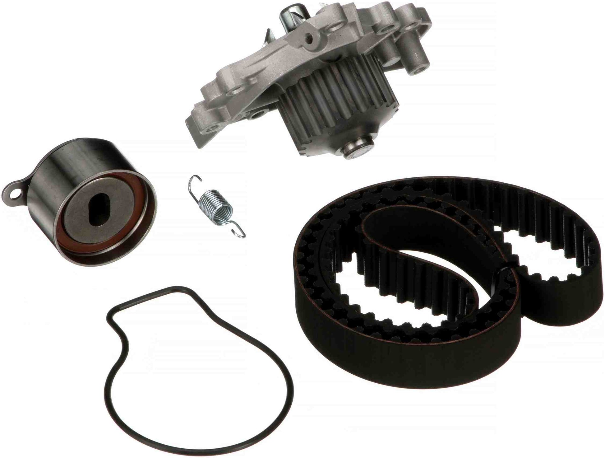 Kit View of Engine Timing Belt Kit with Water Pump GATES TCKWP184