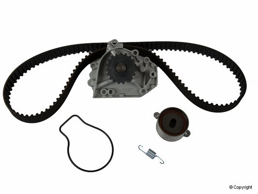 Top View of Engine Timing Belt Kit with Water Pump GATES TCKWP184