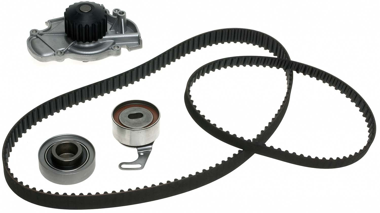 Front View of Engine Timing Belt Kit with Water Pump GATES TCKWP186