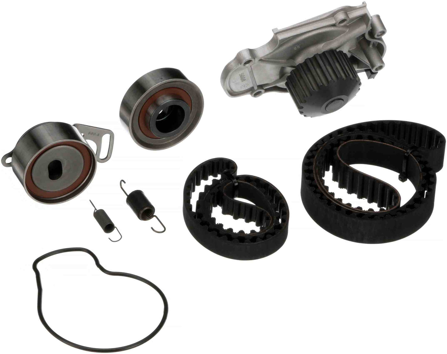 Kit View of Engine Timing Belt Kit with Water Pump GATES TCKWP186