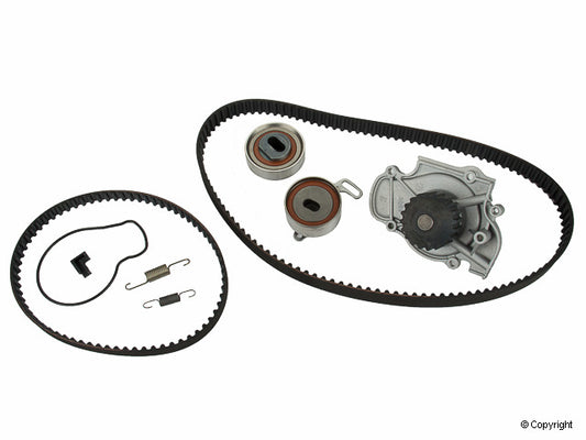 Top View of Engine Timing Belt Kit with Water Pump GATES TCKWP186