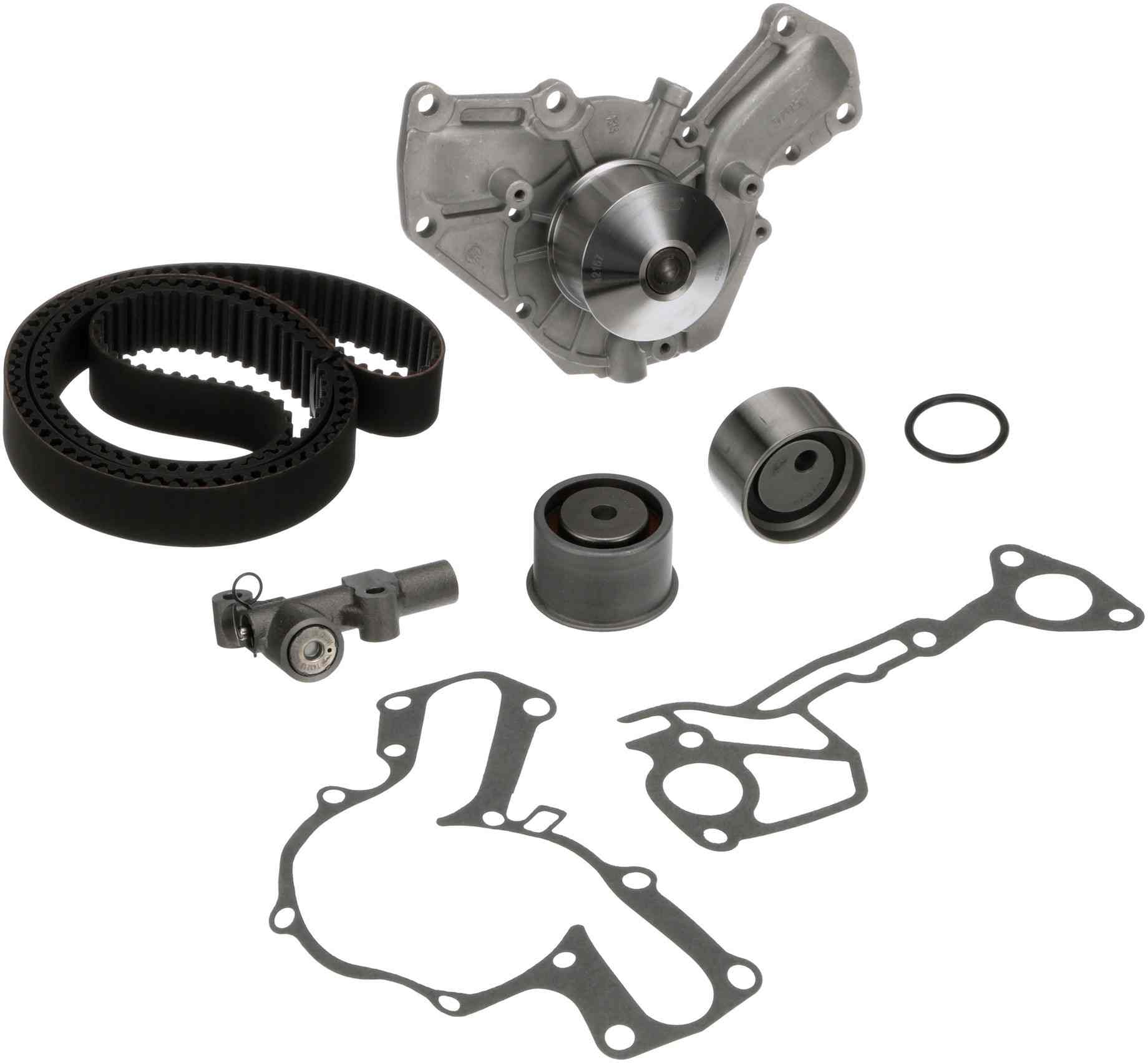 Kit View of Engine Timing Belt Kit with Water Pump GATES TCKWP195A