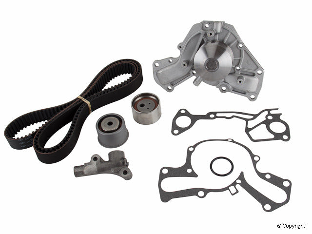 Top View of Engine Timing Belt Kit with Water Pump GATES TCKWP195A