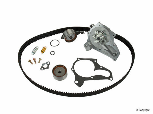 Top View of Engine Timing Belt Kit with Water Pump GATES TCKWP199