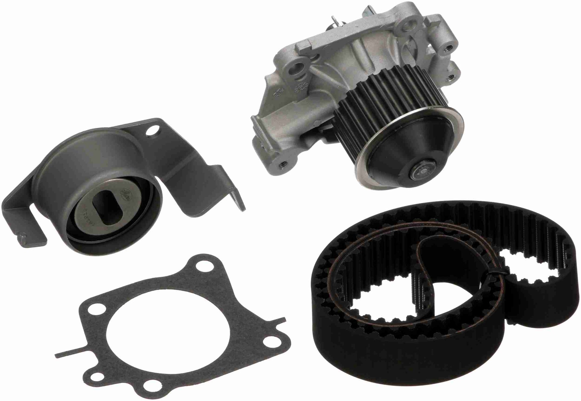 Kit View of Engine Timing Belt Kit with Water Pump GATES TCKWP201A