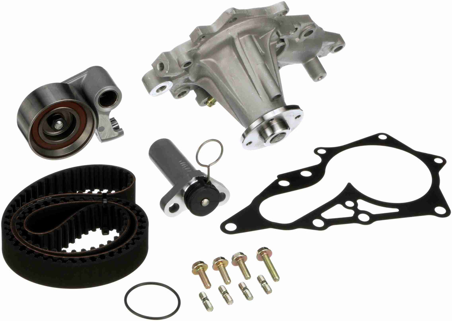 Kit View of Engine Timing Belt Kit with Water Pump GATES TCKWP215