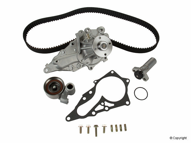 Top View of Engine Timing Belt Kit with Water Pump GATES TCKWP215