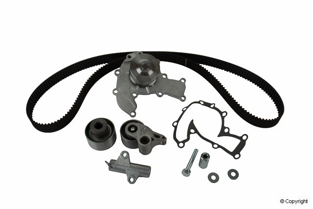 Top View of Engine Timing Belt Kit with Water Pump GATES TCKWP221A