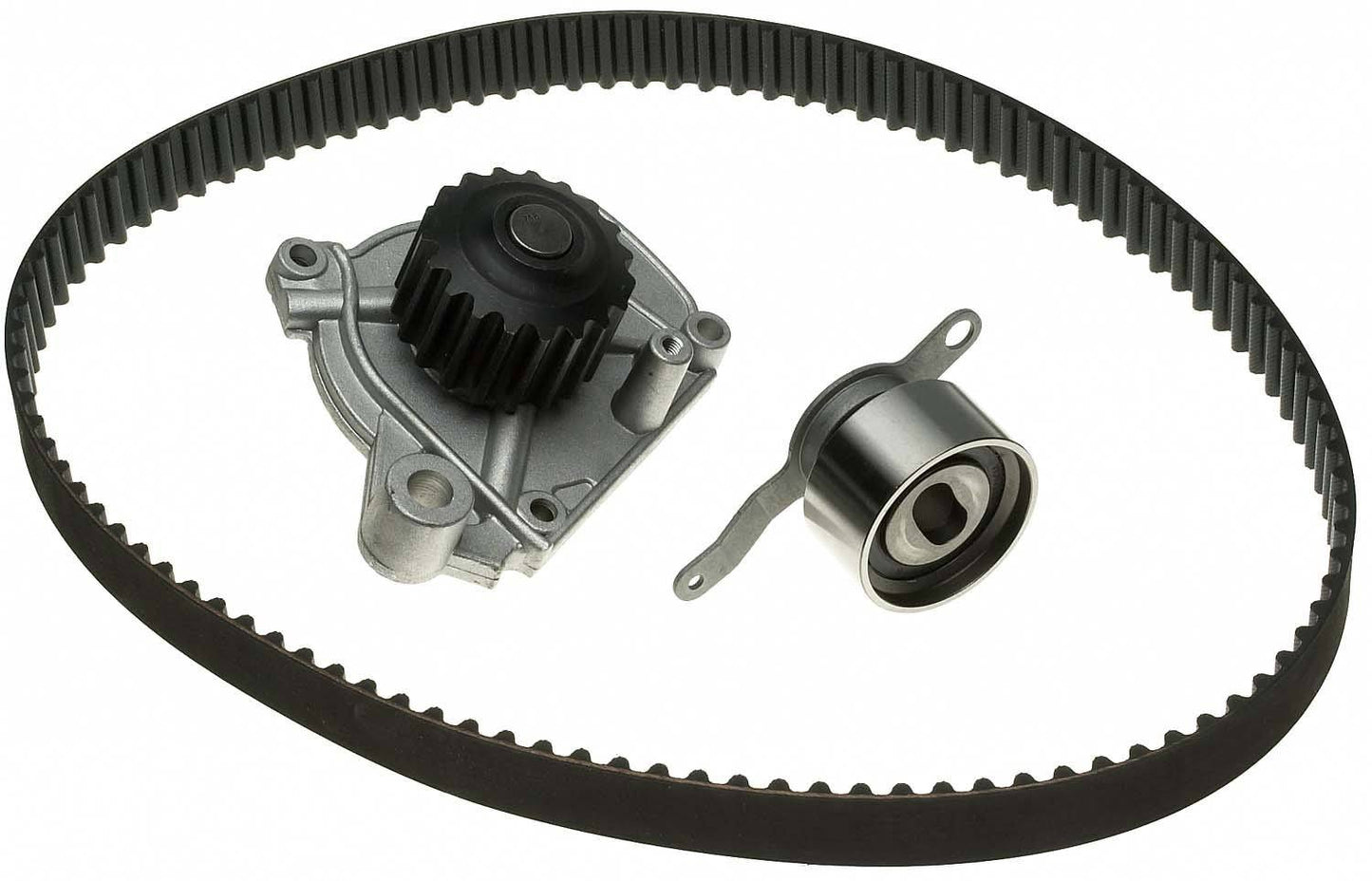 Front View of Engine Timing Belt Kit with Water Pump GATES TCKWP224A