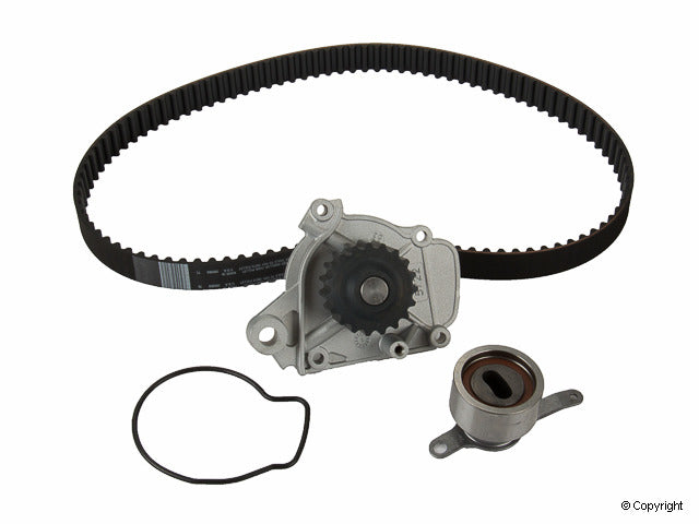 Top View of Engine Timing Belt Kit with Water Pump GATES TCKWP224A