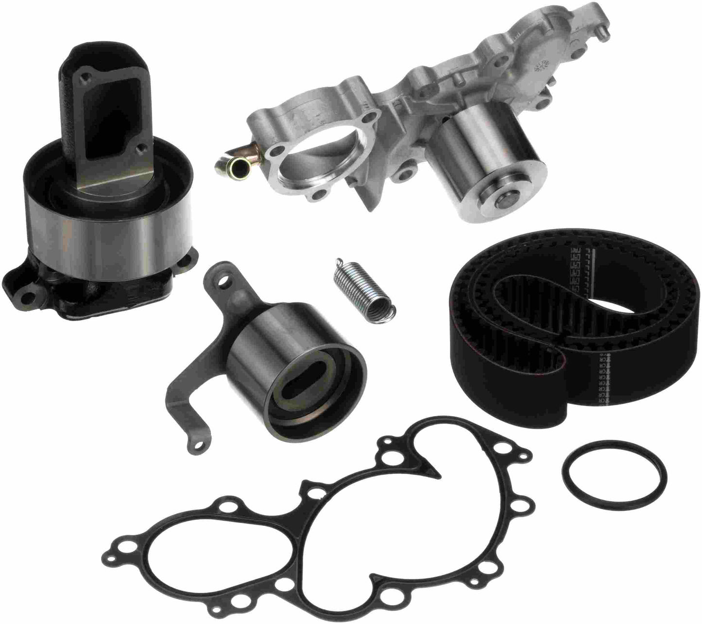 Kit View of Engine Timing Belt Kit with Water Pump GATES TCKWP240C