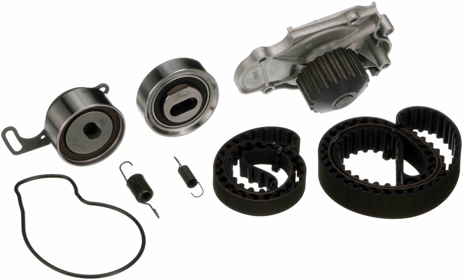 Kit View of Engine Timing Belt Kit with Water Pump GATES TCKWP244