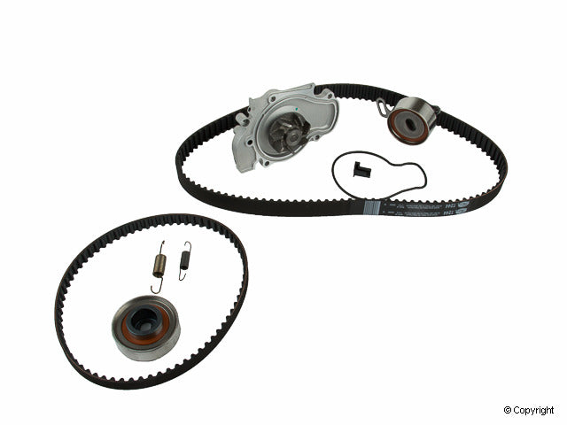 Top View of Engine Timing Belt Kit with Water Pump GATES TCKWP244