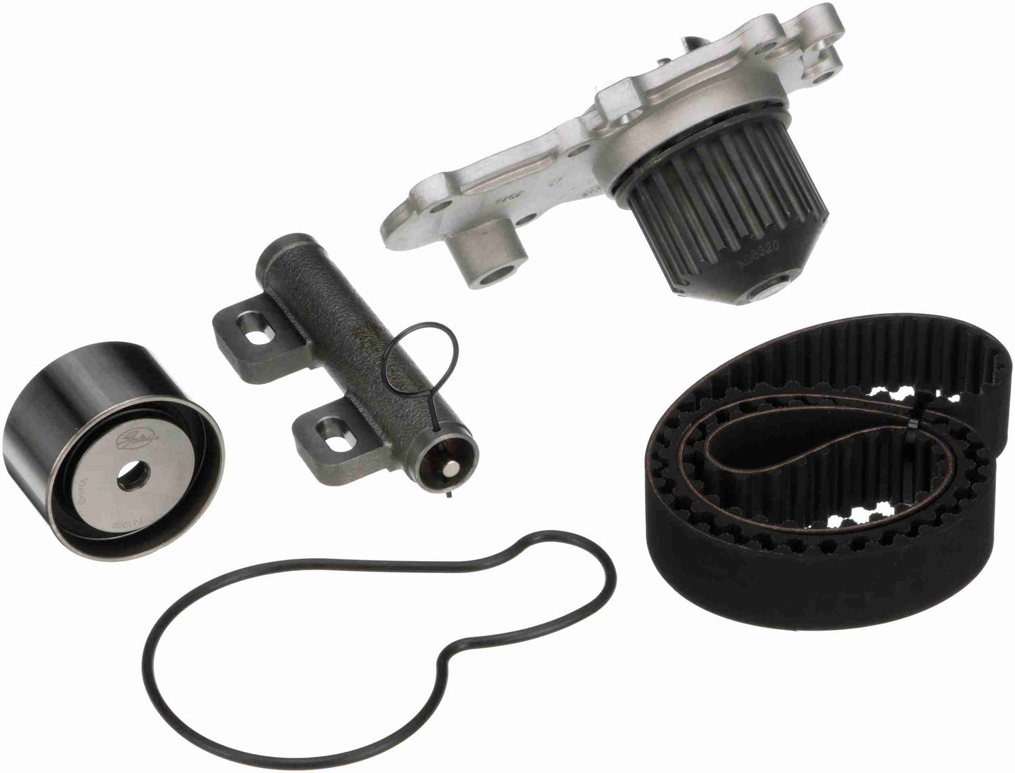 Kit View of Engine Timing Belt Kit with Water Pump GATES TCKWP245C