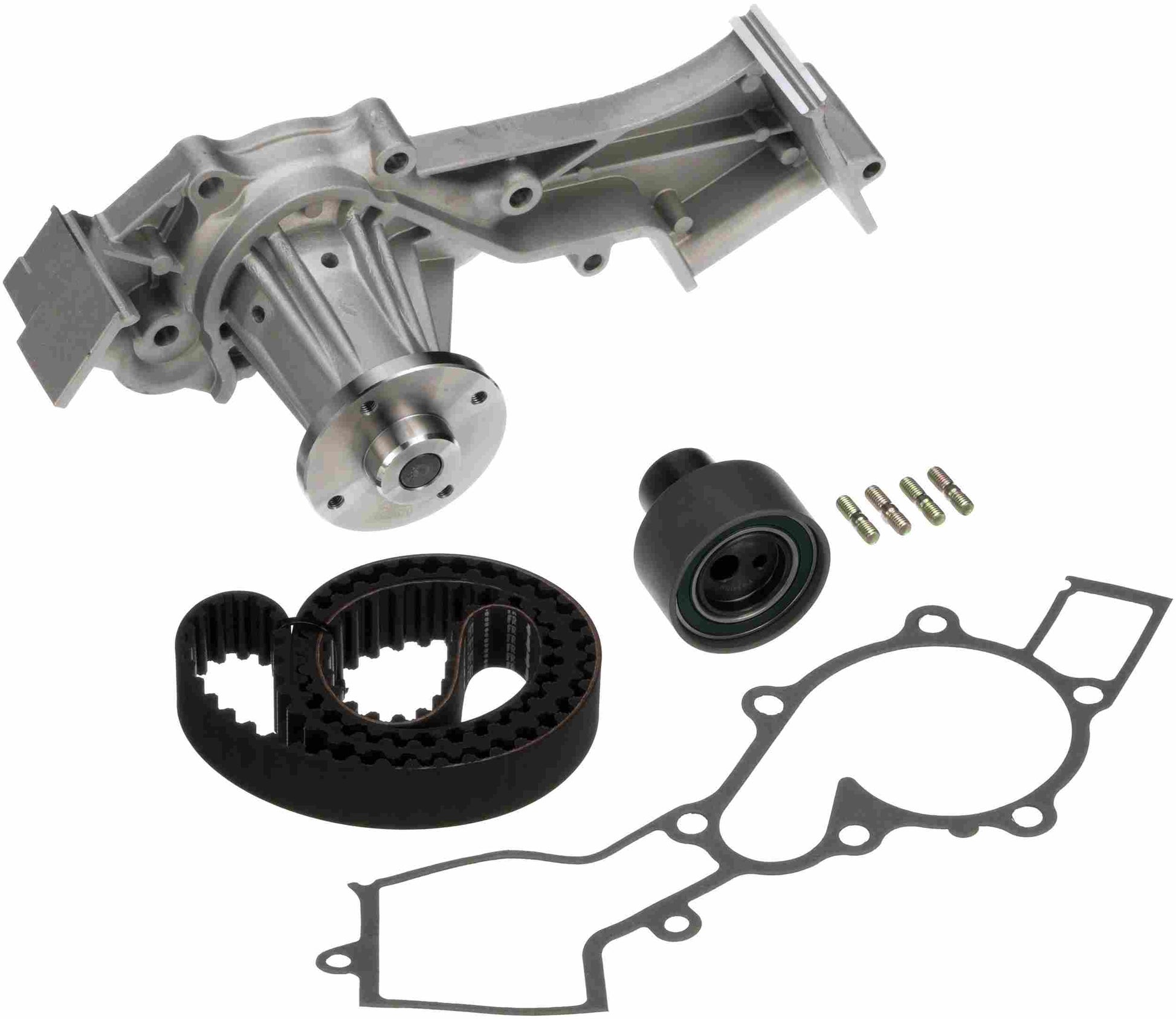 Kit View of Engine Timing Belt Kit with Water Pump GATES TCKWP249