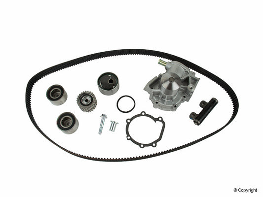 Top View of Engine Timing Belt Kit with Water Pump GATES TCKWP254