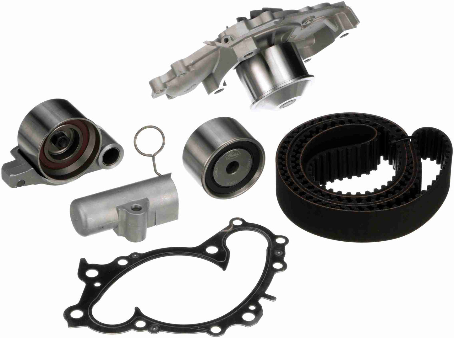 Kit View of Engine Timing Belt Kit with Water Pump GATES TCKWP257A