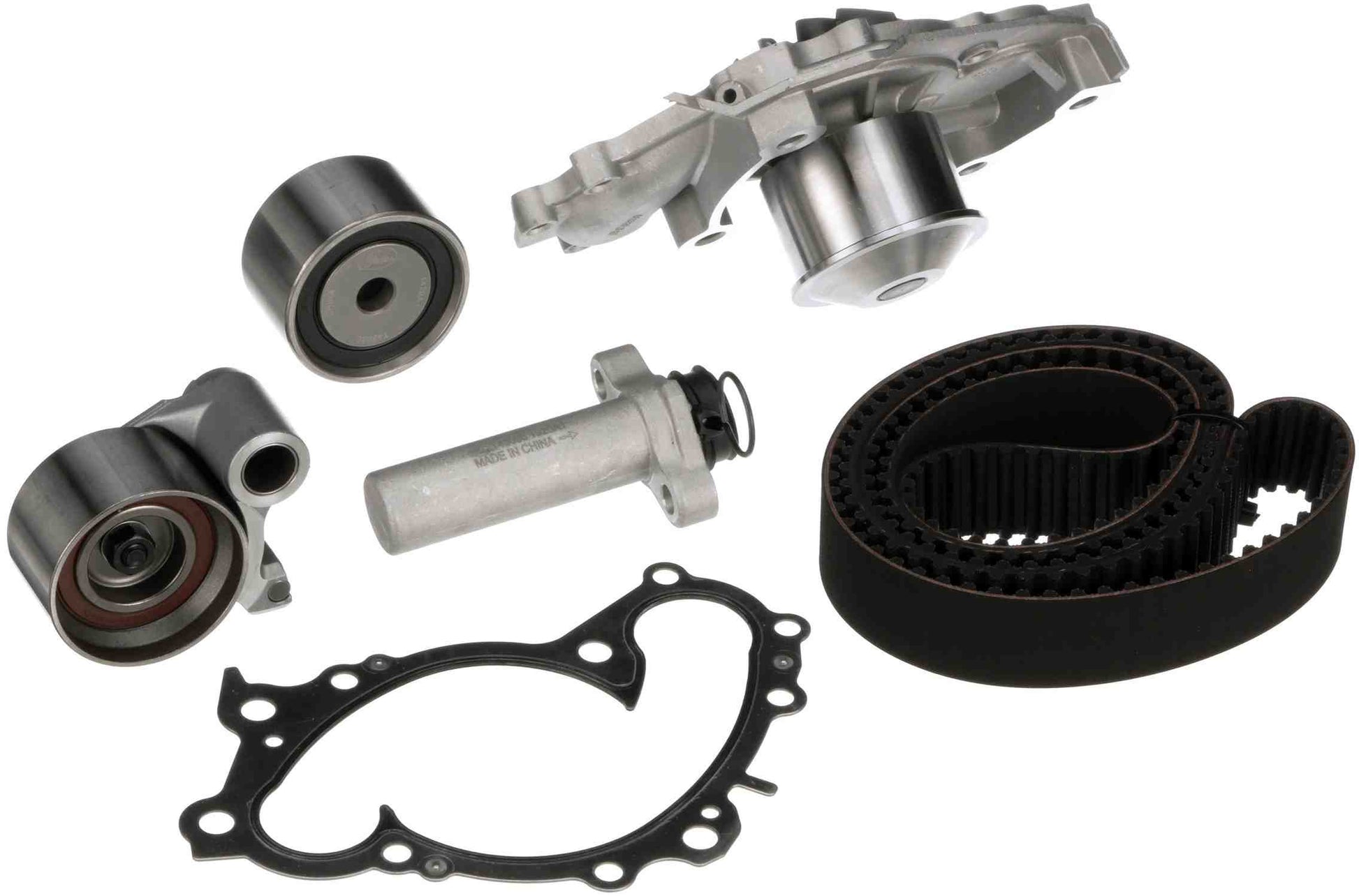 Kit View of Engine Timing Belt Kit with Water Pump GATES TCKWP257