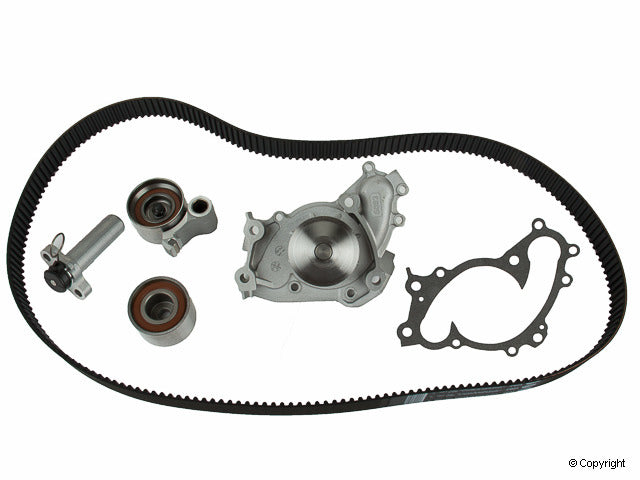 Top View of Engine Timing Belt Kit with Water Pump GATES TCKWP257