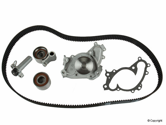 Top View of Engine Timing Belt Kit with Water Pump GATES TCKWP257