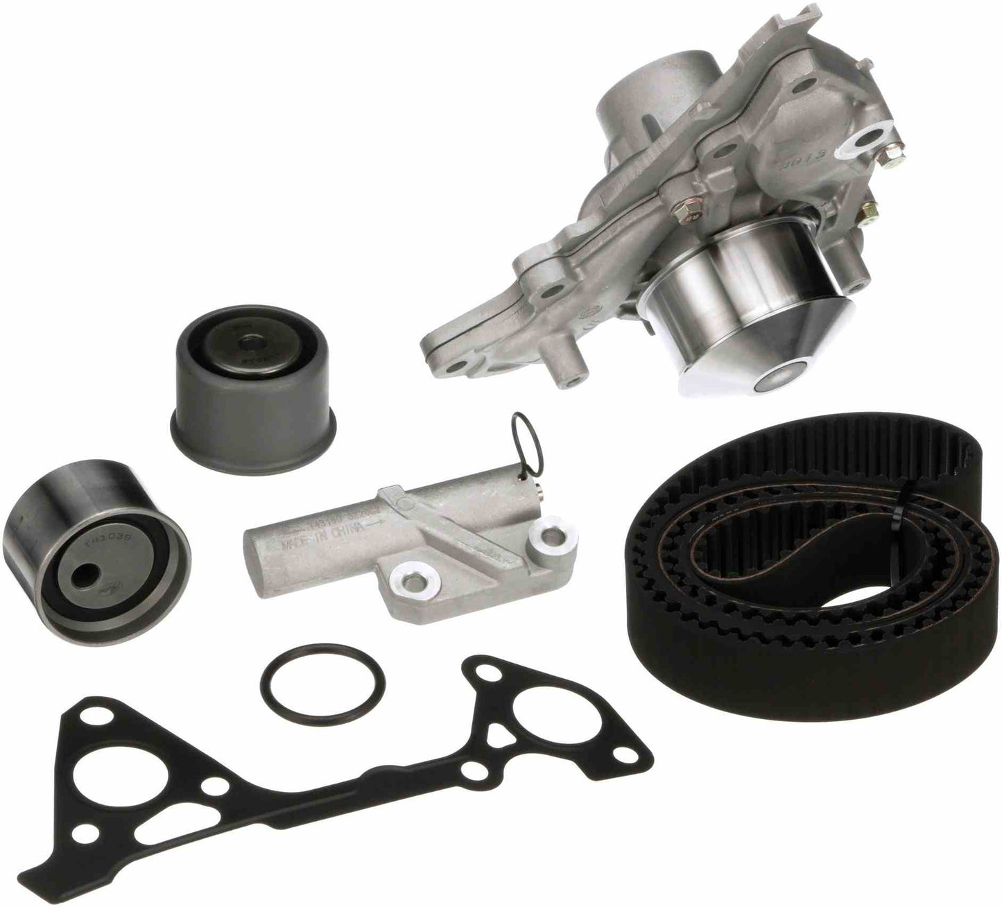 Kit View of Engine Timing Belt Kit with Water Pump GATES TCKWP259BH