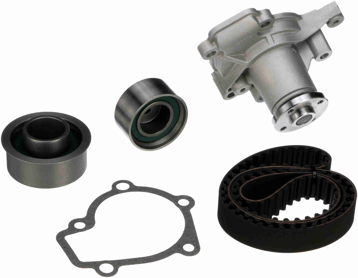 Kit View of Engine Timing Belt Kit with Water Pump GATES TCKWP284