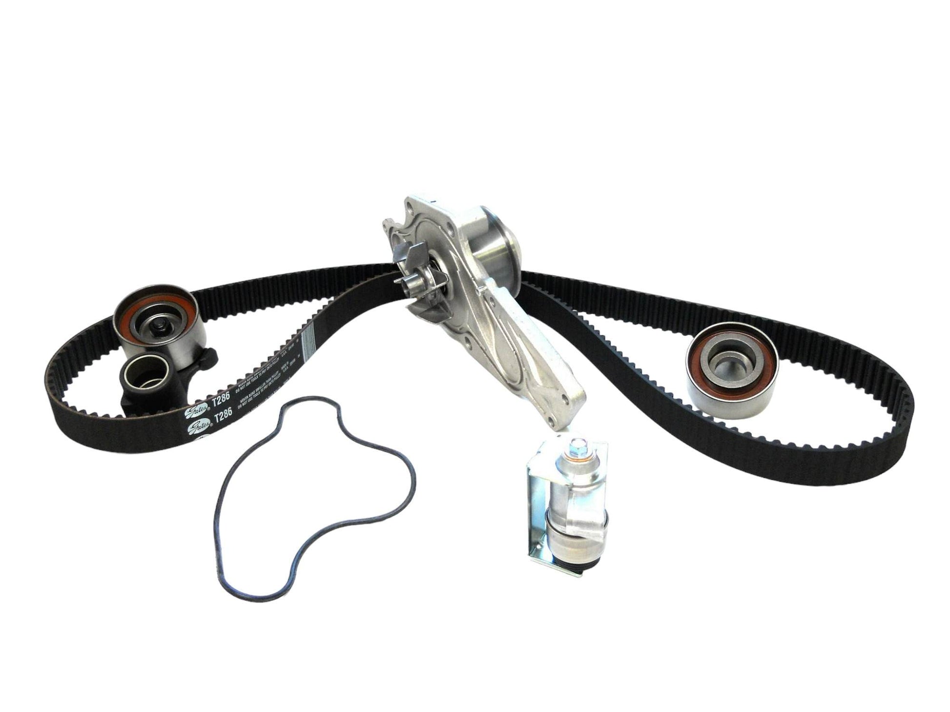 Front View of Engine Timing Belt Kit with Water Pump GATES TCKWP286A