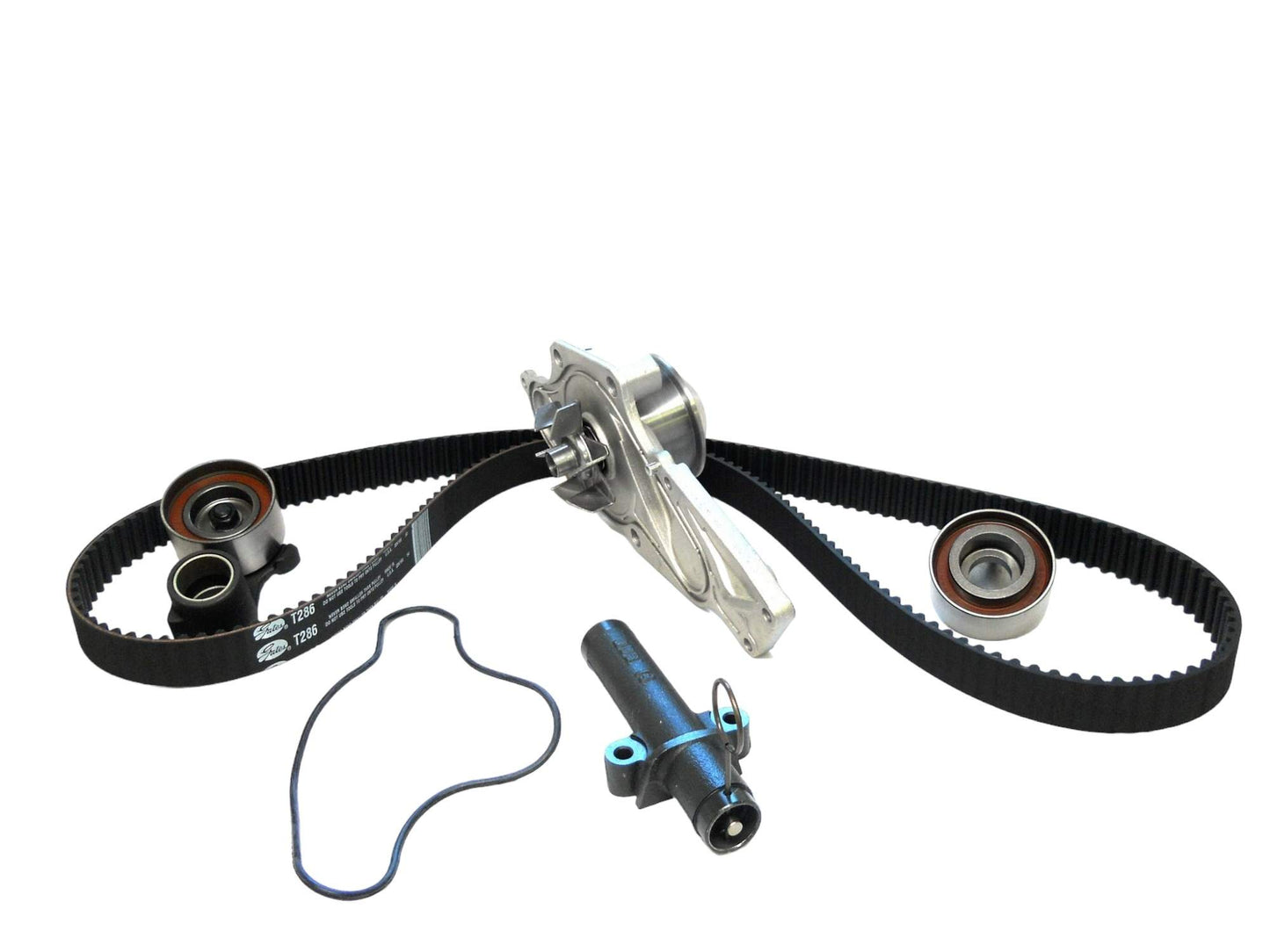 Front View of Engine Timing Belt Kit with Water Pump GATES TCKWP286