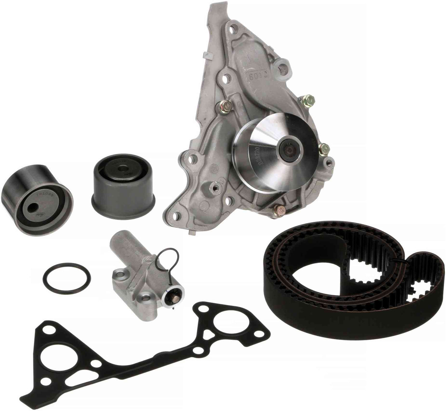 Kit View of Engine Timing Belt Kit with Water Pump GATES TCKWP287A