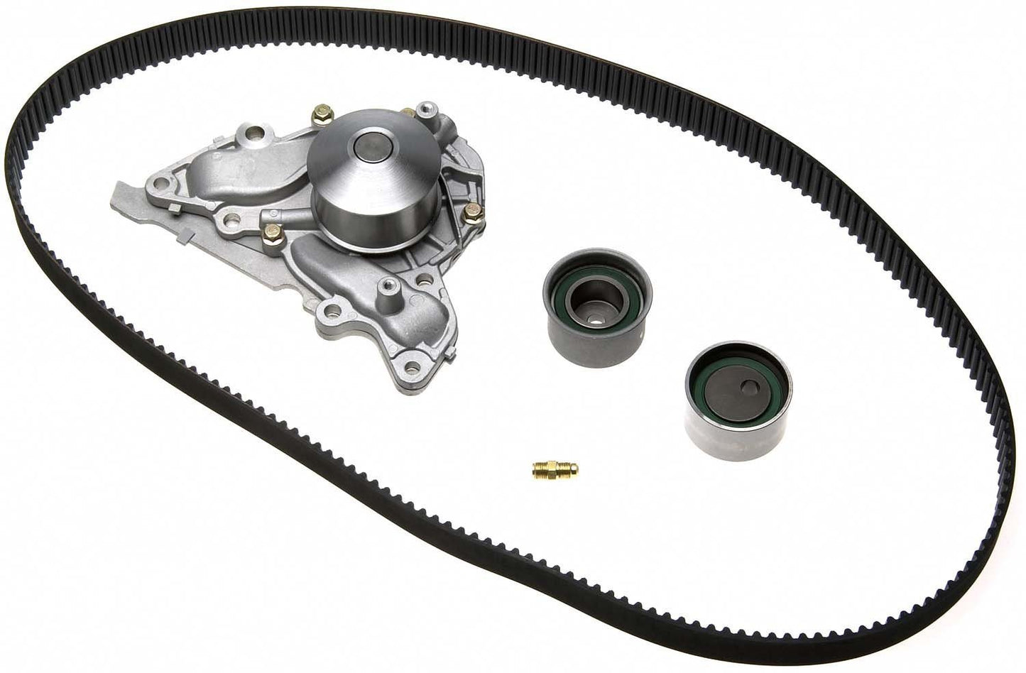 Front View of Engine Timing Belt Kit with Water Pump GATES TCKWP287