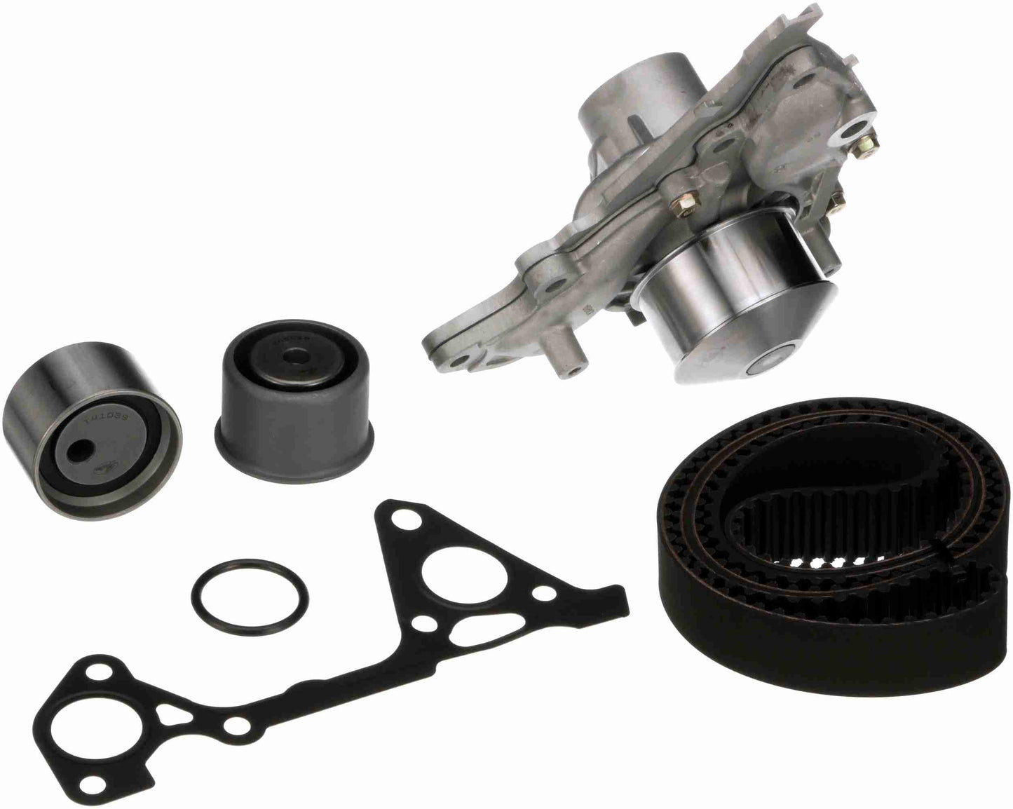 Kit View of Engine Timing Belt Kit with Water Pump GATES TCKWP287