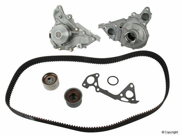 Top View of Engine Timing Belt Kit with Water Pump GATES TCKWP287