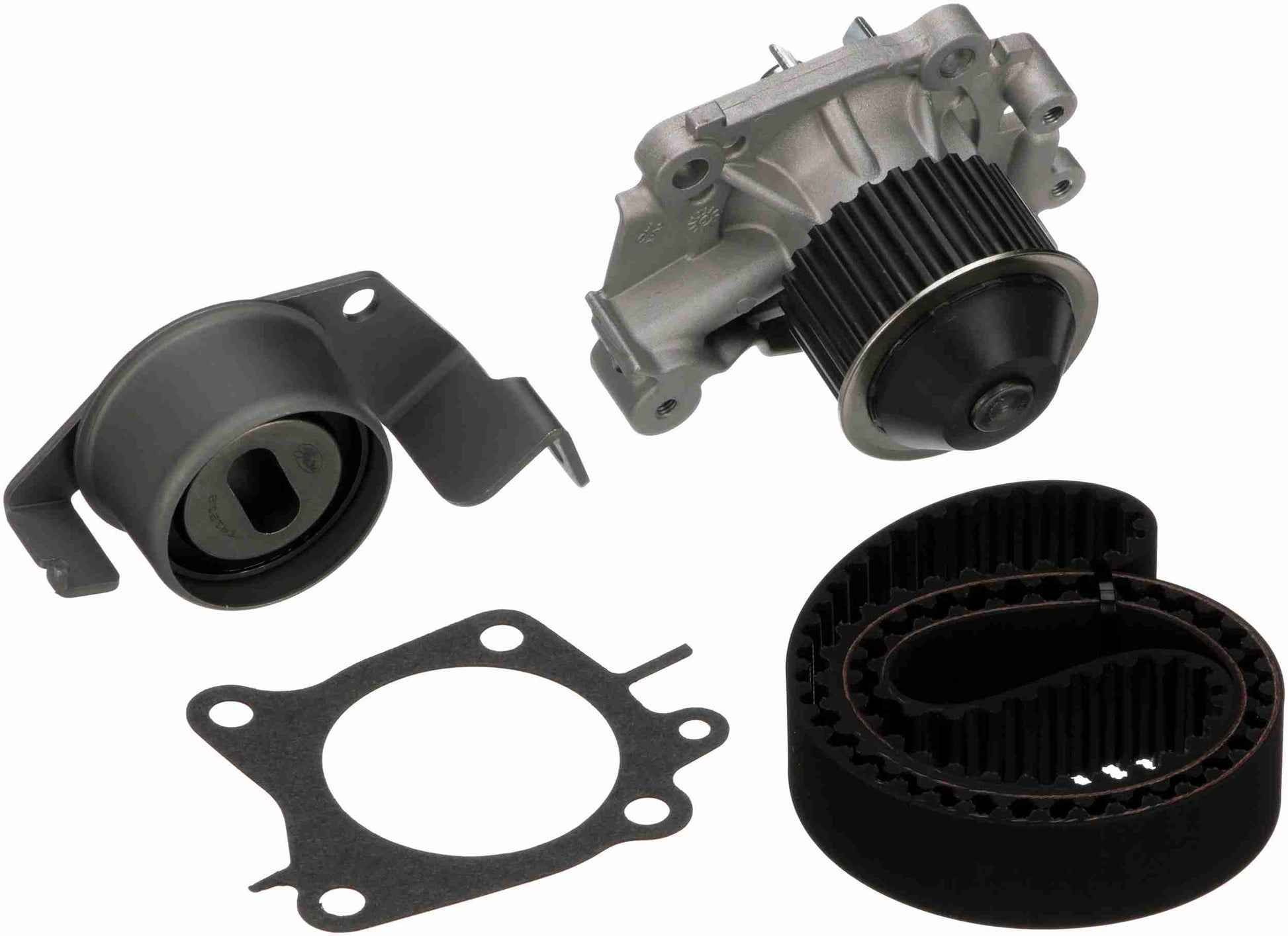 Kit View of Engine Timing Belt Kit with Water Pump GATES TCKWP288