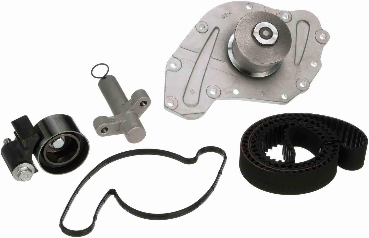 Kit View of Engine Timing Belt Kit with Water Pump GATES TCKWP295D