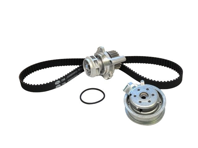 Front View of Engine Timing Belt Kit with Water Pump GATES TCKWP296M