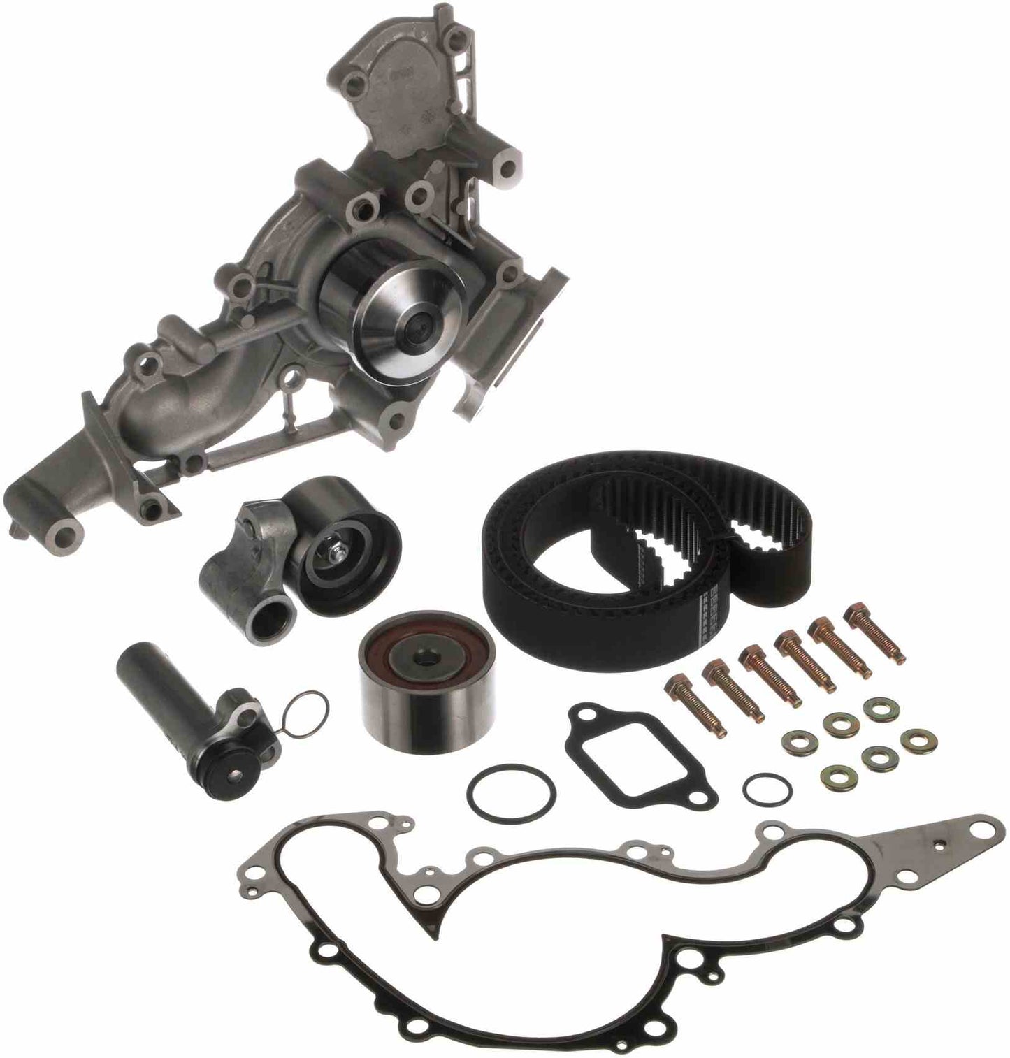 Kit View of Engine Timing Belt Kit with Water Pump GATES TCKWP298