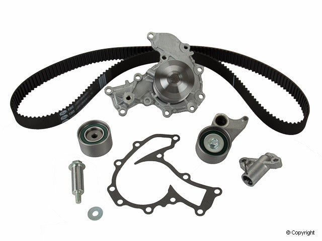 Top View of Engine Timing Belt Kit with Water Pump GATES TCKWP303