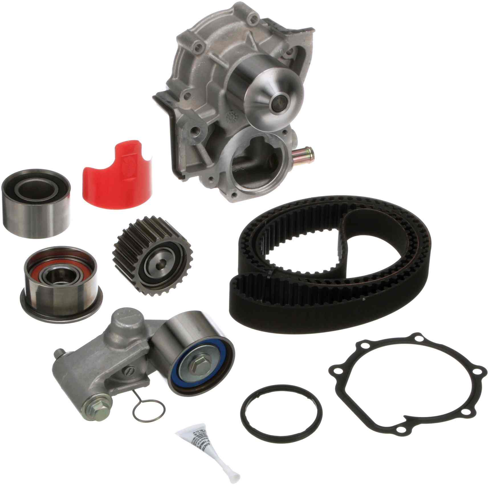 Kit View of Engine Timing Belt Kit with Water Pump GATES TCKWP304AN