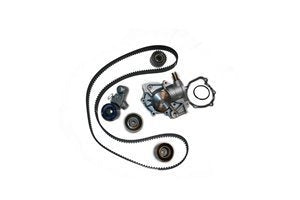 Front View of Engine Timing Belt Kit with Water Pump GATES TCKWP304