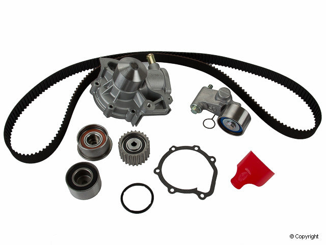 Top View of Engine Timing Belt Kit with Water Pump GATES TCKWP304