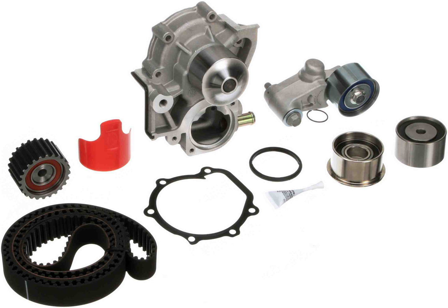 Kit View of Engine Timing Belt Kit with Water Pump GATES TCKWP307A