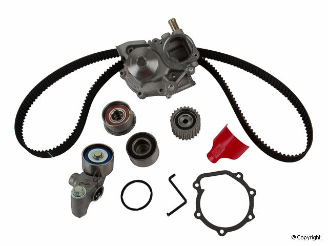 Top View of Engine Timing Belt Kit with Water Pump GATES TCKWP307A