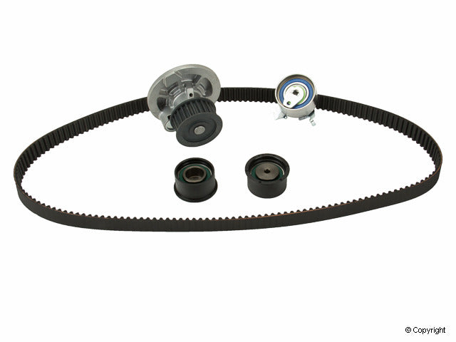 Top View of Engine Timing Belt Kit with Water Pump GATES TCKWP309