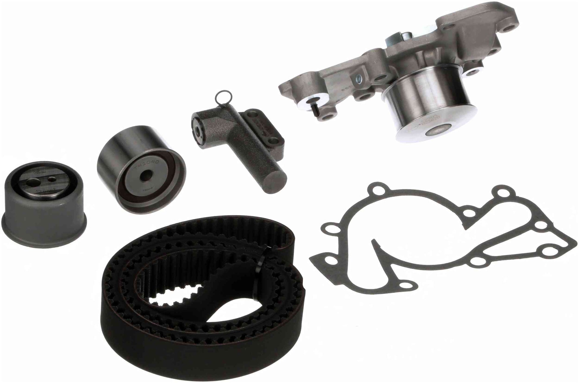 Kit View of Engine Timing Belt Kit with Water Pump GATES TCKWP315